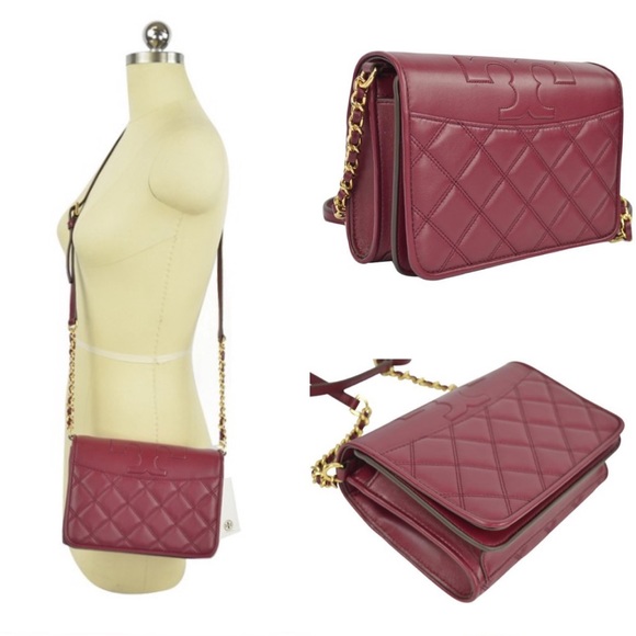 Nwt Tory Burch Savannah Combo Leather Crossbody Bag - Picture 2 of 4